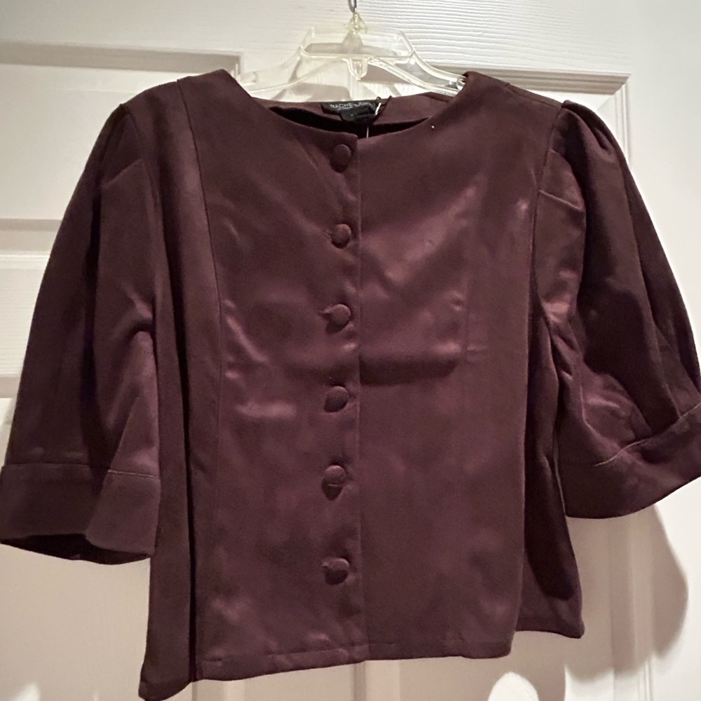 Rachel Zoe Dark Brown Blouse